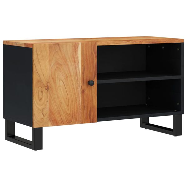 vidaXL TV-Schrank 80x33x46 cm Massivholz Akazie & Holzwerkstoff