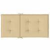 vidaXL Niedriglehner-Auflagen 4 Stk. Melange Beige 100x50x4 cm Stoff
