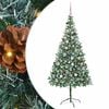 vidaXL K&uuml;nstlicher Weihnachtsbaum Gr&uuml;n 210 cm PVC und Stahl