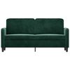 vidaXL 2-Sitzer-Sofa Dunkelgr&uuml;n 140 cm Samt