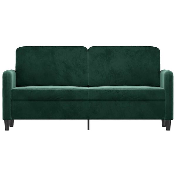 vidaXL 2-Sitzer-Sofa Dunkelgr&uuml;n 140 cm Samt