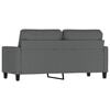 vidaXL 2-Sitzer-Sofa Dunkelgrau 140 cm Stoff