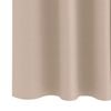 vidaXL Verdunkelungs-Vorh&auml;nge mit Ringen 2 pcs Taupe 140 x 140 cm