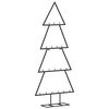 vidaXL Metall-Weihnachtsbaum f&uuml;r Dekorationen Schwarz 90 cm