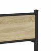 vidaXL Metallbett ohne Matratze Sonoma-Eiche 120x200 cm