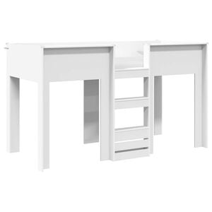 vidaXL Etagenbett f&uuml;r Kinder Wei&szlig; 75 x 190 cm Holzwerkstoff