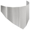 vidaXL Raseneinfassung 100 x 45 cm Stahl Silber