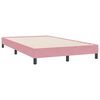vidaXL Boxspringbett ohne Matratze Rosa 120x220 cm Samt