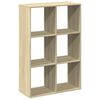 vidaXL Raumteiler-B&uuml;cherregal Sonoma-Eiche 69,5x29x103,5 cm