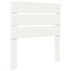 vidaXL Bettrahmen mit Kopfteil Wei&szlig; 90 x 200 cm Massives Kiefernholz