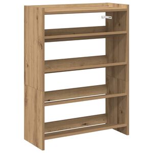 vidaXL Schuhregal Artisan-Eiche 60x25x81 cm Holzwerkstoff