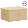 vidaXL Aufbewahrungsbox 24 pcs Creme 43 x 34 x 23 cm Vliesstoff