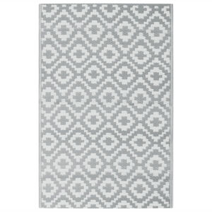 vidaXL Outdoor-Teppich ARAKIL Grau 190x290 cm PP