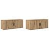 vidaXL Wand-TV-Schrank Set 2 pcs Artisan-Eiche Holzwerkstoff