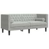vidaXL Sofa Set Hellgrau Samt