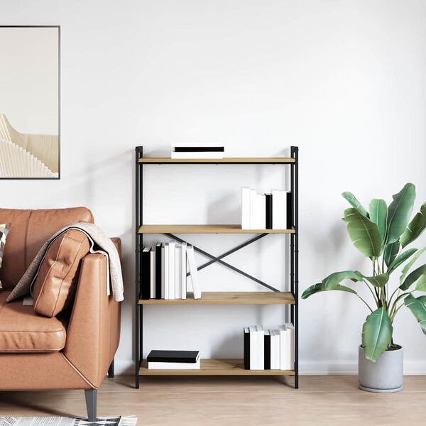 vidaXL B&uuml;cherregal Artisan-Eiche 80 x 30 x 120 cm Holzwerkstoff