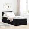 vidaXL Ottoman-Bett mit Matratze Schwarz 90x200 cm Samt