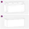 vidaXL Gartenbank Wetterfeststahl 100 x 40 x 43 cm