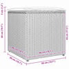vidaXL Kissenbox mit Speicher Hellgrau 50 x 50 x 50 cm Poly-Rattan