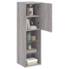 vidaXL TV-Schrank mit LED-Leuchten Grau Sonoma 30,5x30x102 cm