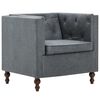 vidaXL Sessel Grau Stoff