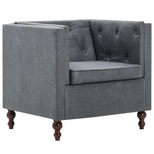 vidaXL Sessel Grau Stoff