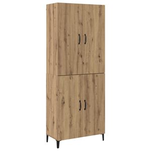 vidaXL Highboard 2 pcs Artisan-Eiche 69,5 x 34 x 180 cm Holzwerkstoff