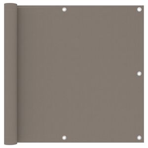 vidaXL Balkon-Sichtschutz Taupe 90x500 cm Oxford-Gewebe