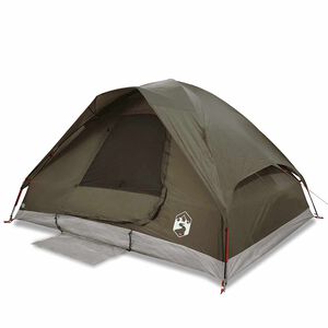 vidaXL Kuppel-Campingzelt 4 Personen Braun Wasserdicht