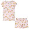Kinderpyjama mit Kurzen &Auml;rmeln Zartrosa 128