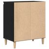 vidaXL Sideboard Schwarz 60 x 35 x 70 cm Holzwerkstoff