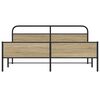 vidaXL Metallbett ohne Matratze R&auml;uchereiche 193x203 cm