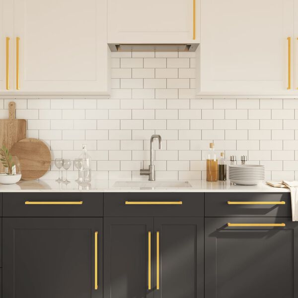 vidaXL M&ouml;belgriffe 20 Stk. Golden 320 mm Edelstahl