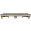 vidaXL Bettgestell Sonoma-Eiche 140x190 cm Holzwerkstoff und Metall