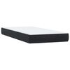 vidaXL Boxspringbett mit Matratzen Schwarz 180x220 cm Samt