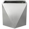 vidaXL Pflanzk&uuml;bel 2 pcs Silber 30 x 30 x 30 cm Verzinkter Stahl