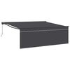 vidaXL Einziehbare Markise Anthrazit 400 x 300 cm