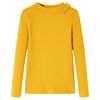 vidaXL Kinder-Langarmshirt Ocker 116