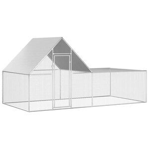 vidaXL H&uuml;hnerstall 4x2x2 m Verzinkter Stahl