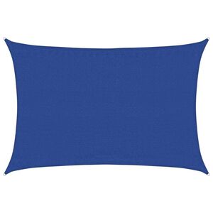 vidaXL Sonnensegel 160 g/m&sup2; Rechteckig Blau 3,5x5 m HDPE