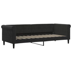 vidaXL Tagesbett Schwarz 80x200 cm Samt