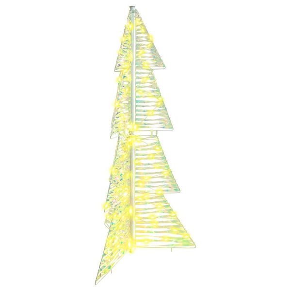 vidaXL Weihnachtsbaum mit 100 LEDs Warmes Wei&szlig; 120 cm PET