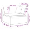 vidaXL Modulares Sofa Eckmodul mit Kissen Creme 100 cm