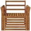 vidaXL Outdoor-Sofagarnitur Natur 75,5 x 63 x 73 cm Massivholz Akazie