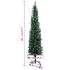vidaXL Künstlicher Weihnachtsbaum Schlank 150 LEDs 120 cm