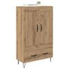 vidaXL Highboard Artisan-Eiche 69,5 x 31 x 115 cm Holzwerkstoff