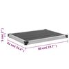 vidaXL Garten-Duschwanne WPC Edelstahl 80 x 62 cm Grau