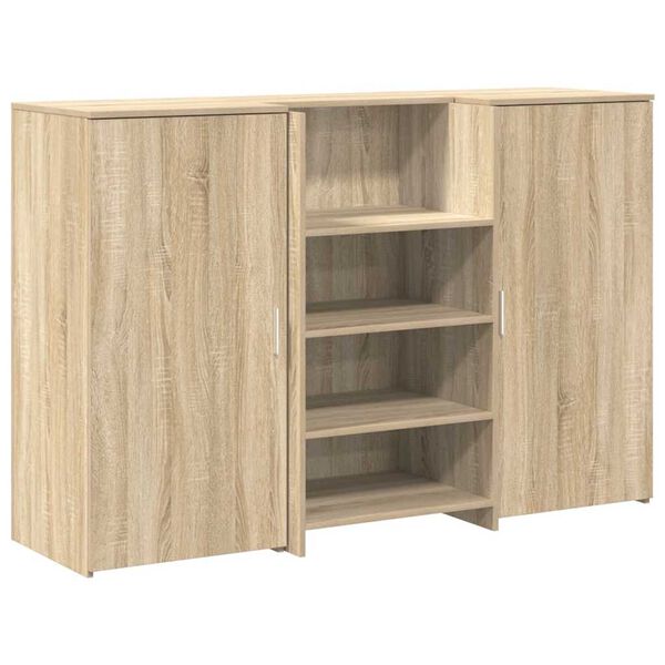 vidaXL Empfangstheke Sonoma-Eiche 155x50x103,5 cm Holzwerkstoff
