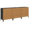 vidaXL Sideboards 3 pcs Schwarz Eichen-Optik 60 x 35 x 70 cm