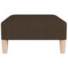 vidaXL Fu&szlig;hocker Dunkelbraun 78x56x32 cm Stoff